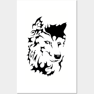 Tribal Wolf Posters and Art